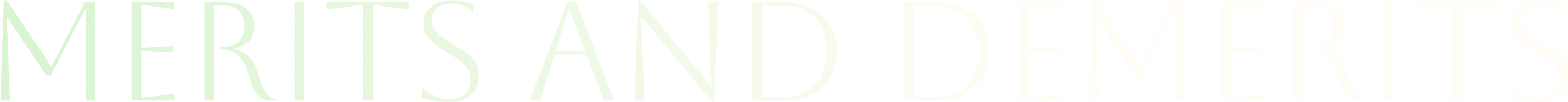 MERITS AND DEMERITS