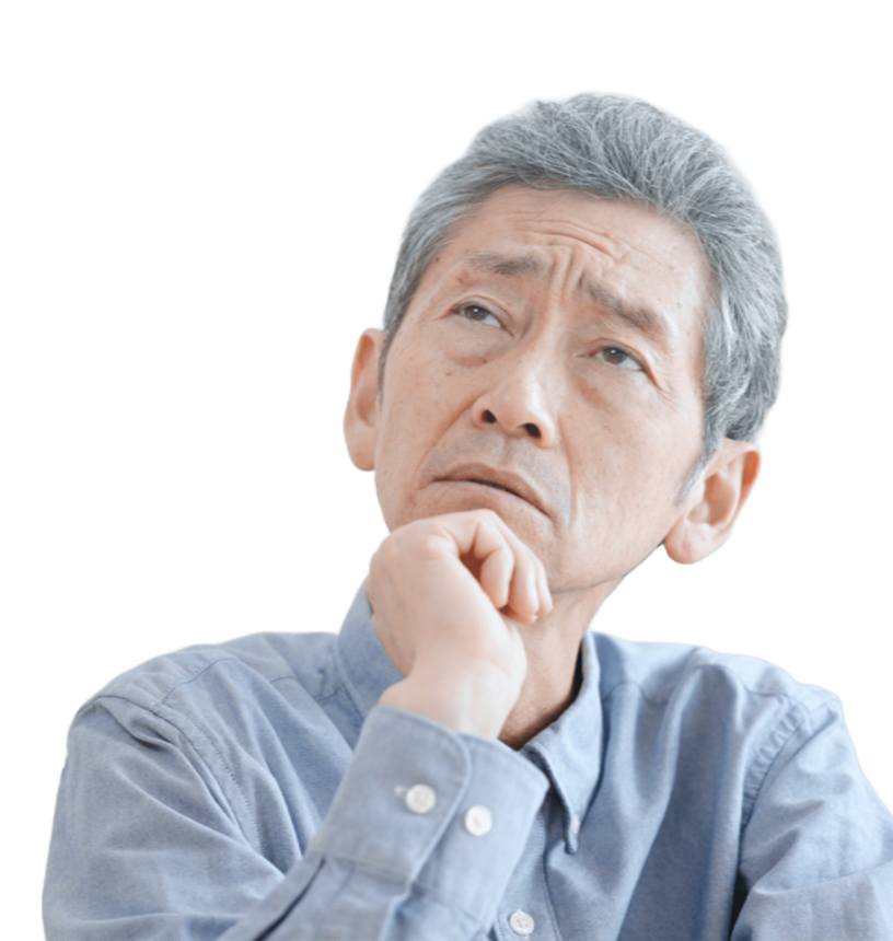  悩んでいる人